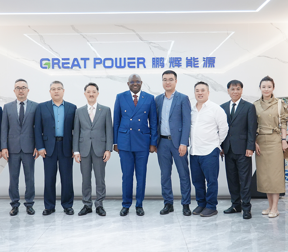 Embaixador da República da Gambia visita a Great Power para discutir projetos de energia solar e armazenamento de energia na áfrica Ocidental